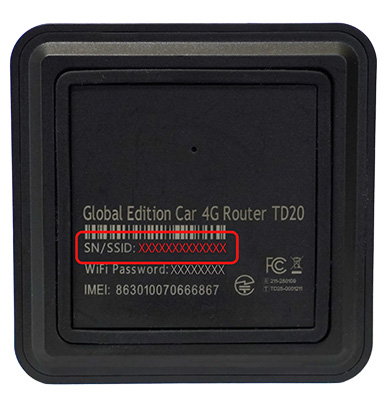 SN／SSIDに記載された番号を確認し控えておきます。